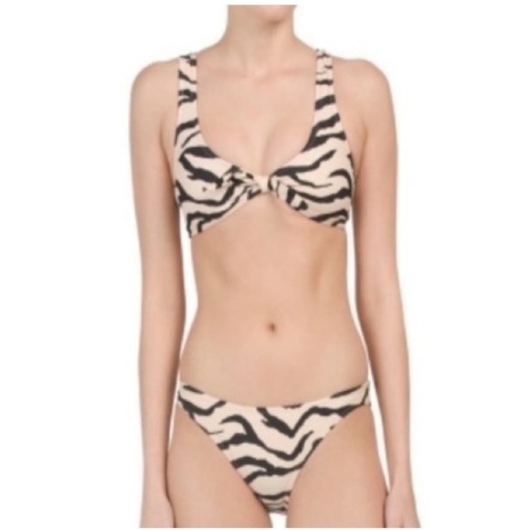 Cabana del Sol Zebra Stripe Bikini - Picture 1 of 6